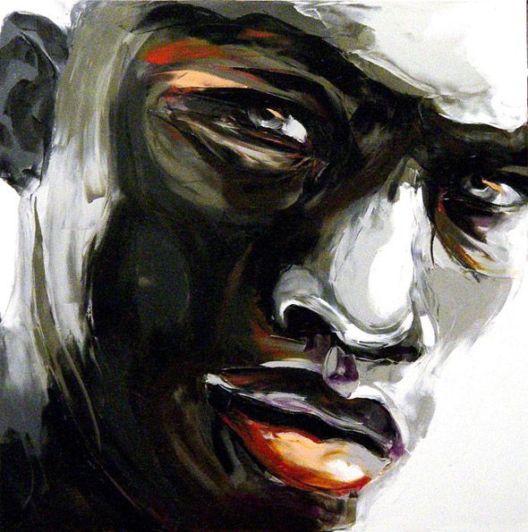 Francoise Nielly Portrait Palette Painting Expression Face087